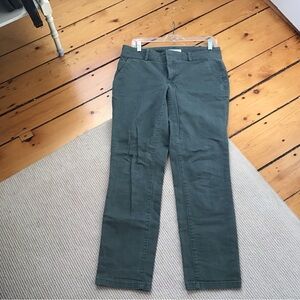 LOFT green khaki chino pants
